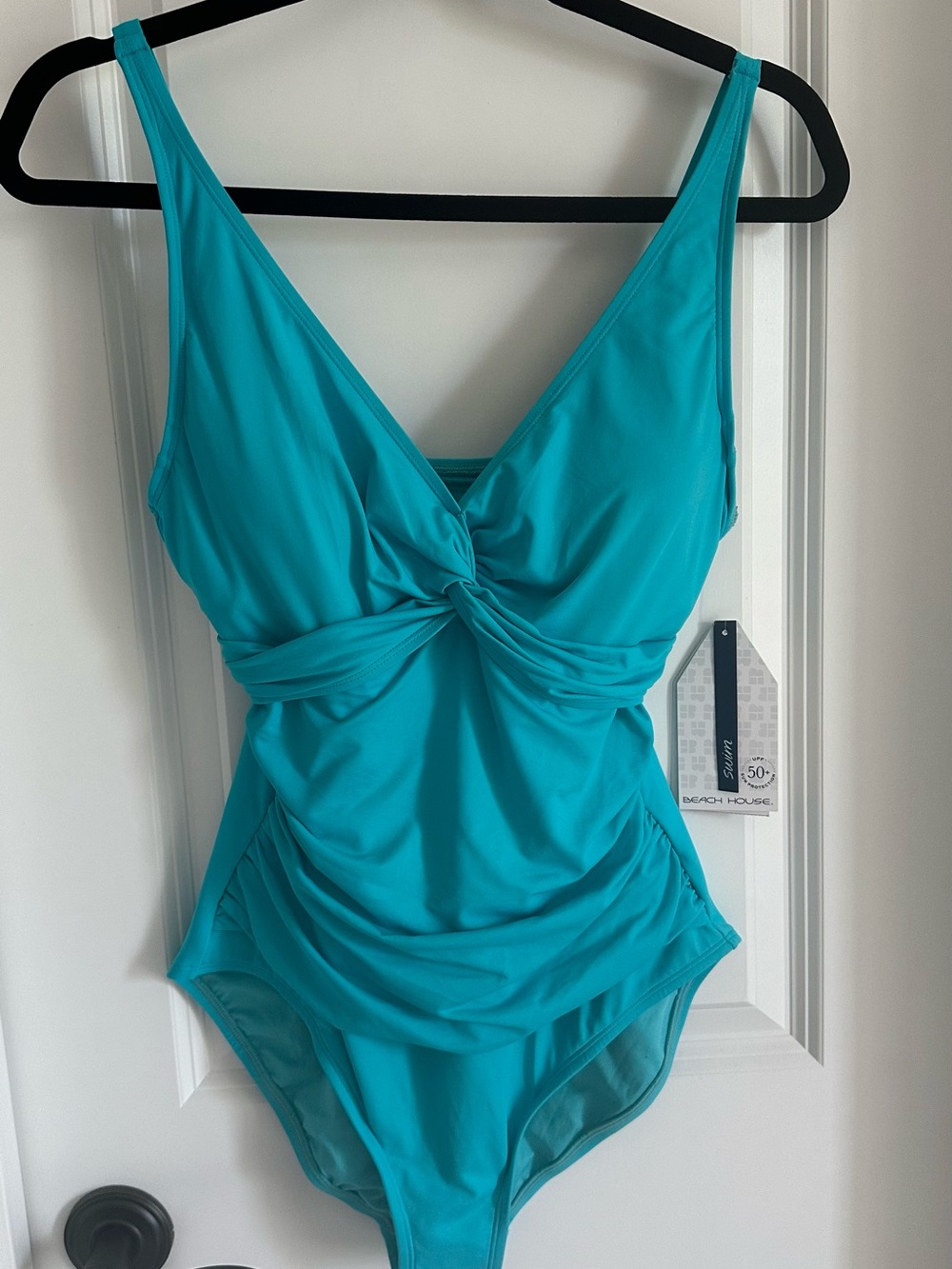 Beach House Turquoise One-Piece Swim Dress